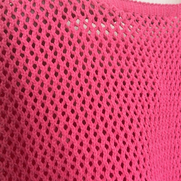 Zara - NWT Pink Knitted Chenille Spaghetti Strap Mini Dress Size Large - Picture 12 of 12